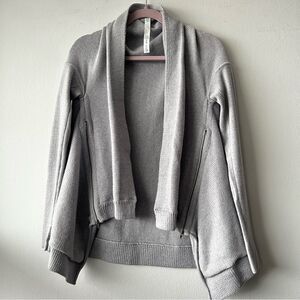 Lululemon Wrap It Up Sweater in light grey